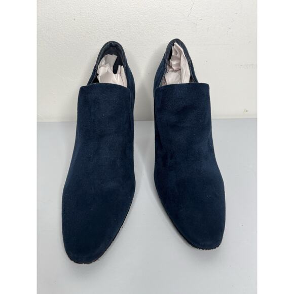 Donald Pliner Dottie Navy Ankle Heel Bootie Women’s Size 10 NWOB - Picture 2 of 9